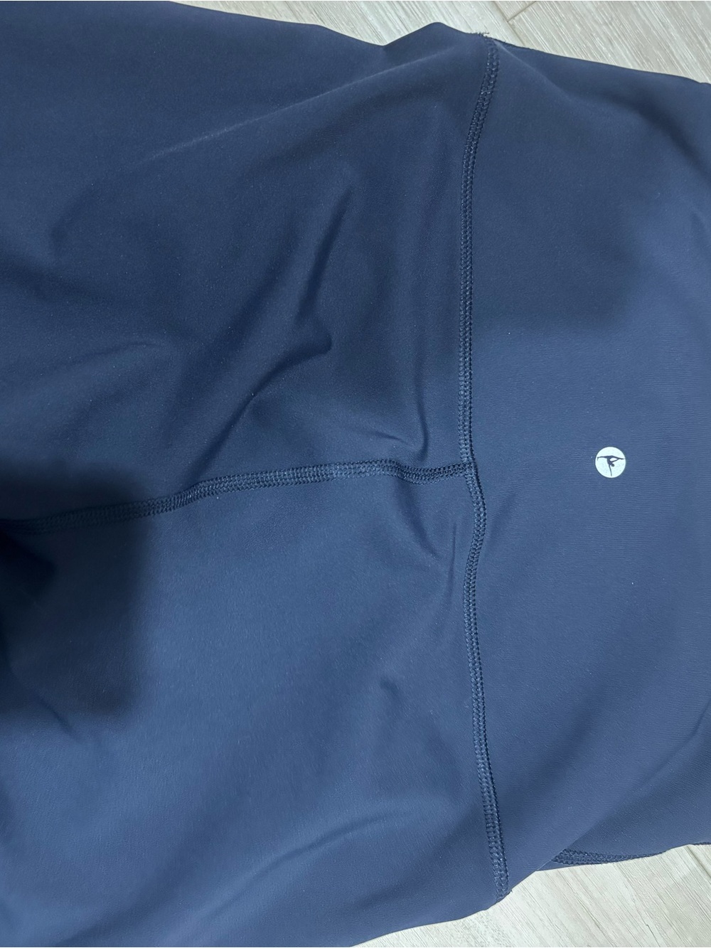 90 Degree By Reflex Navy Performance leggings with Reflective Logo
